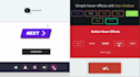 create css or javascript animatable buttons for your website