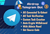 create any professional telegram bot or script or web