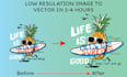 create raster image to vector for you manually and quickly