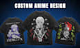 design custom anime t shirt and streetwear design