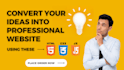 create web page modern responsive website design in html css