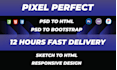 convert PSD, xd to HTML conversion and responsive bootstrap 5 design specialist