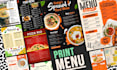 design professional and modern print menu, food menu, price list