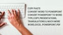 all type of data entry, copy paste, typing job