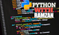 do a python programming project and a python task with gui