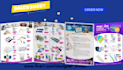 design sales sheet, one pager, brochure, sell sheet, catalog, product, leaflet