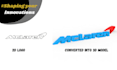 convert your 2d logo to 3d, stl file for 3d printing