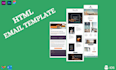 convert PSD, PDF, png, figma to responsive HTML email