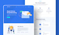 design modern landing page using figma or adobe xd