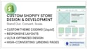 develop shopify stores, custom stores, and store management