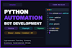 build a python automation bot using selenium and playwright
