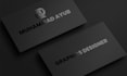 design elegant, business card with emboss, gold foil, moo, and spot uv