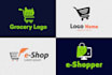 create shopify ecommerce logo for 24 hour