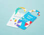 design door hanger invitation, post, rack cards design in 2 hours
