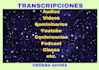 audio and video to text transcription, in spanish
