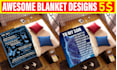 create unique hooded, quilt, pillow, fleece, awesome blanket designs