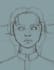 sketch a stylized portrait or character in procreate
