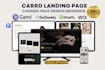 design a carrd website, carrd landing page redesign, carrd website design