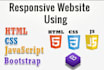 be your frontend developer using html, css, js and bootstrap