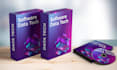 design software box mockup, digital product mockup, 3d box mockup