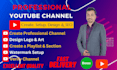 professional youtube channel creation, design, and optimization