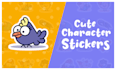 create cute character stickers
