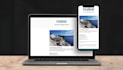 design and develop a responsive HTML email template