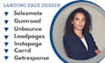 do salesmate gumroad unbounce leadpages instapage carrd getresponse landing page