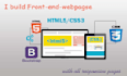 design website pages HTML CSS bootstrap