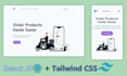 build responsive website in react with tailwind css