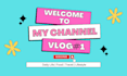 do aesthetic youtube intro and outro in unique style