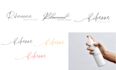 create an elegant signature script logo design