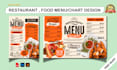 design modern restaurant menu, food menu, digital menu board