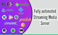 create and automate your media server plex, jelly or emby