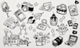 design unique handdrawn vector icons and illustrations