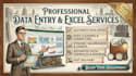 provide data entry and excel services