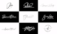 design signature, handwritten, photography, watermark logo
