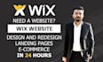 create wix website design, redesign, and develop wix website