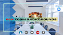 design a professional zoom virtual background office room