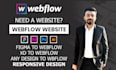 design figma to webflow website and webflow landing page
