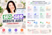 provide a website SEO and GEO audit in chinese or english