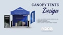 design a custom tent and banners for your brand or event