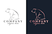 create dog and pet logo in unique style