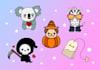 draw cute kawaii animal stickers, emoticons, chibi