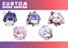 draw custom emotes in chibi anime style