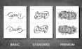 design a custom ambigram lettering tattoo