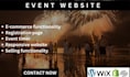 design event website, ticket website, event management website for your event