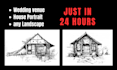 draw realistic sketch  or illustration of any thing