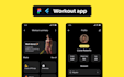 design fitness app, workout app, health app or gym app