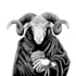 create illlustration black n white